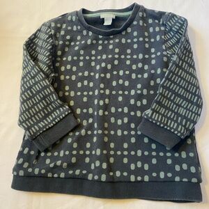 COS Kids Toddler Girl Sweatshirt Size 1-2 Years 100% Cotton Geometric Pattern